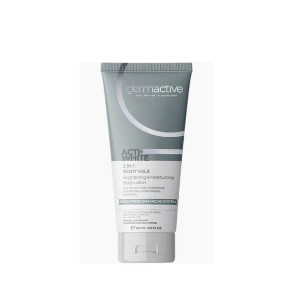 ديرماكتيف حليب الجسم أكتي وايت ٢ في ١ - ٢٠٠ مل